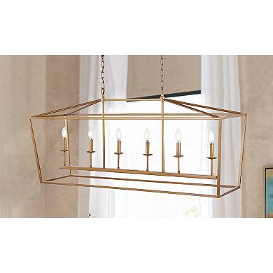 Pagodabulb Lantern Metal Led Pendant