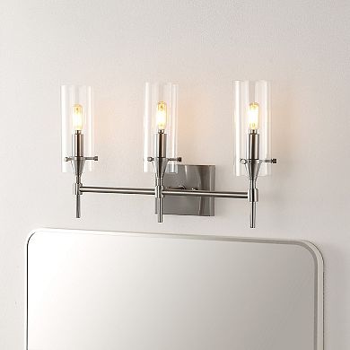 Cato Bohemian Farmhouse Iron/glass Led Vanity