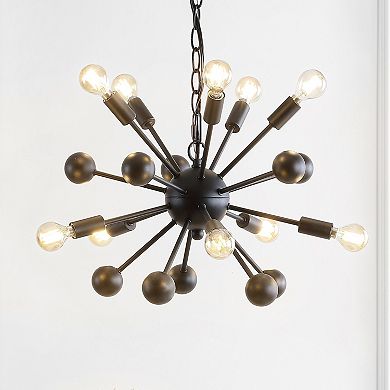 Orbit Adjustable Iron Modern Industrial Sputnik Led Chandelier
