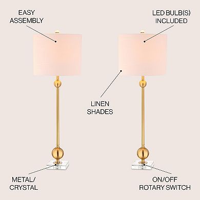 Hollis Metal Led Table Lamp (set Of 2)