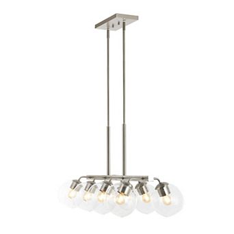 Julian Farmhouse Bohemian Iron/glass Linear Led Pendant