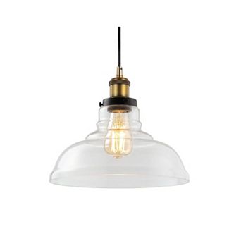 Litchfield Farmhouse Metal/glass Led Pendant