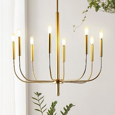 Amoros Modern Mid Century Iron Led Chandelier