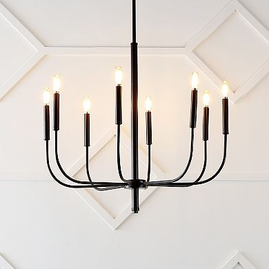 Amoros Modern Mid Century Iron Led Chandelier