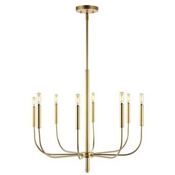Amoros Modern Mid Century Iron Led Chandelier