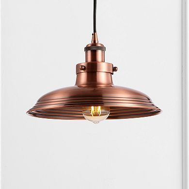Bedford Adjustable Iron Industrial Rustic Led Pendant