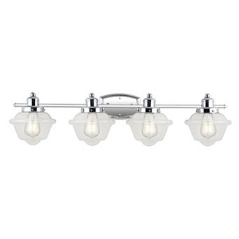 Orleans Iron/glass Schoolhouse Led Vanity Light