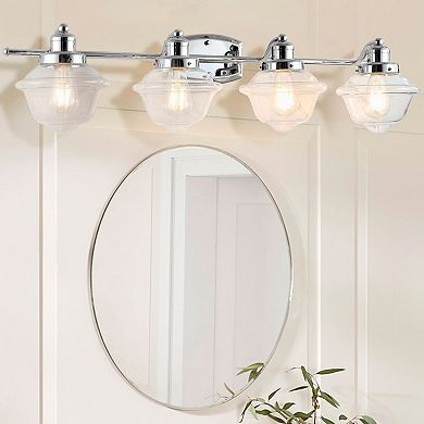 Orleans Iron/glass Schoolhouse Led Vanity Light
