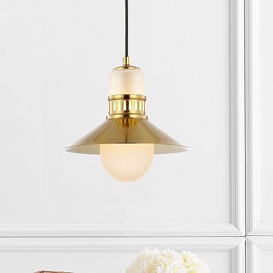 Colin Adjustable Iron/glass Retro Hurricane Led Pendant