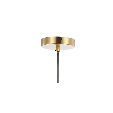 Colin Adjustable Iron/glass Retro Hurricane Led Pendant