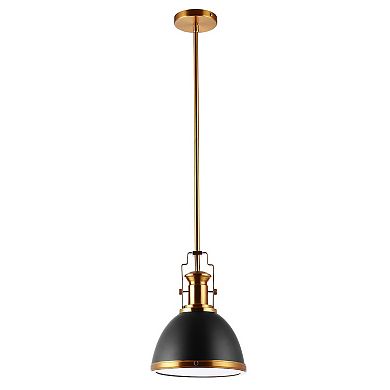 Homer Modern Industrial Iron Led Dome Pendant