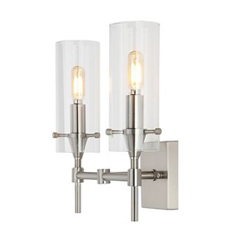 Cato Bohemian Farmhouse Iron/glass Led Vanity