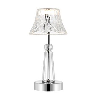 Madelyn Bohemian Classic Acrylic Rechargeable Integrated Led Table Lamp