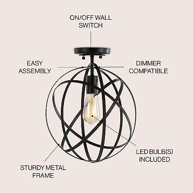 Alma Metal Led Flush Mount