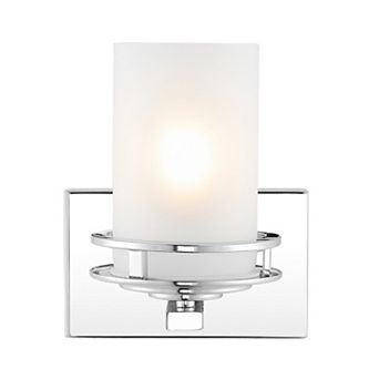Fairfax Metal/frosted Glass Contemporary Glam Led Vanity Light