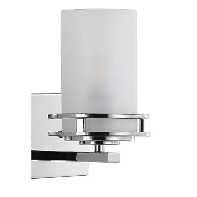 Fairfax Metal/frosted Glass Contemporary Glam Led Vanity Light