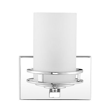 Fairfax Metal/frosted Glass Contemporary Glam Led Vanity Light
