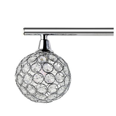 Maeve Iron/glass Contemporary Glam Led Vanity Light