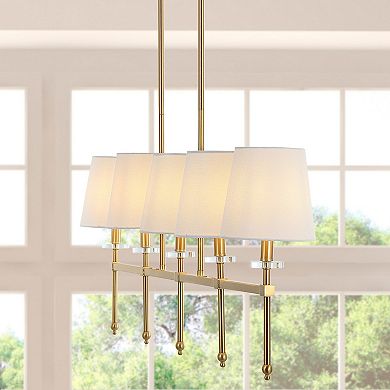Sophie Modern Midcentury Iron Linear Led Pendant