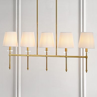 Sophie Modern Midcentury Iron Linear Led Pendant