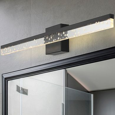 Mario Modern Contemporary Iron/seeded Acrylic Integrated Led Vanity Light
