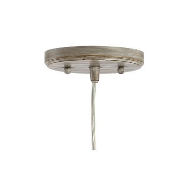 Fontaine Adjustable Greige Glass Led Pendant