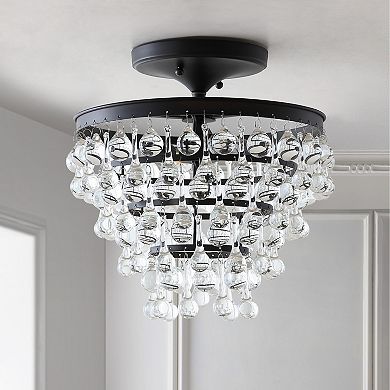 Toronto Metal/crystal Led Flush Mount