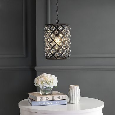 Gabrielle Crystal/metal Led Pendant
