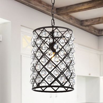 Gabrielle Crystal/metal Led Pendant