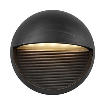 Orbe 6.25" Outdoor Metal/glass Integrated Led Wall Sconce