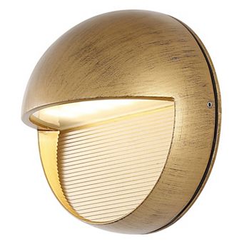 Orbe 6.25" Outdoor Metal/glass Integrated Led Wall Sconce