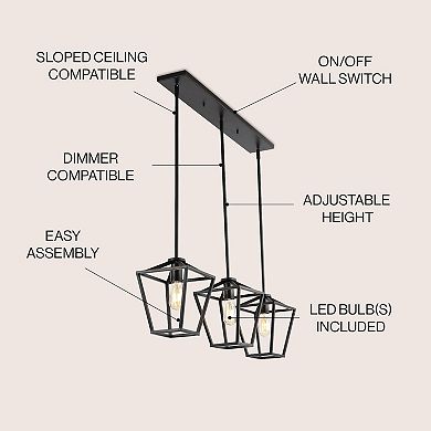 Grace Industrial Farmhouse Led Pendant