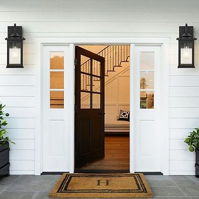 Cary Iron/glass Traditional Modern Led Outdoor Lantern (set Of 2)