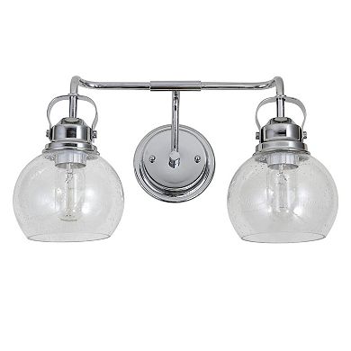 Shirley Metal Bubbled Glass Vanity Light