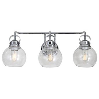 Shirley Metal Bubbled Glass Vanity Light