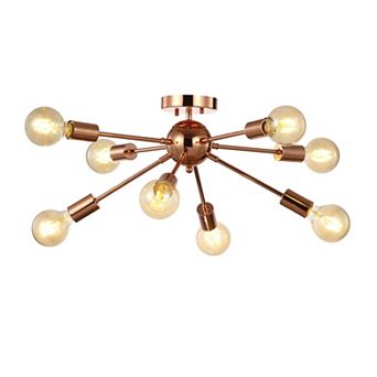 Copper Sputnik Metal Led Flush