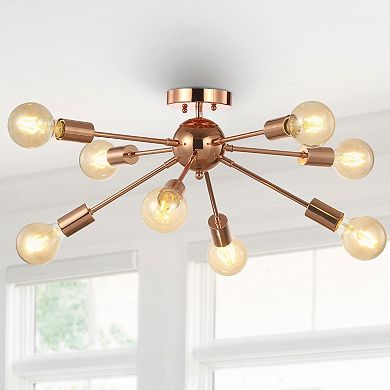 Copper Sputnik Metal Led Flush