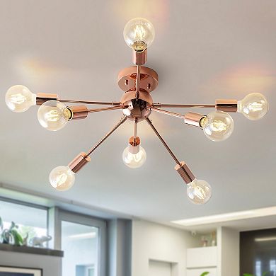 Copper Sputnik Metal Led Flush