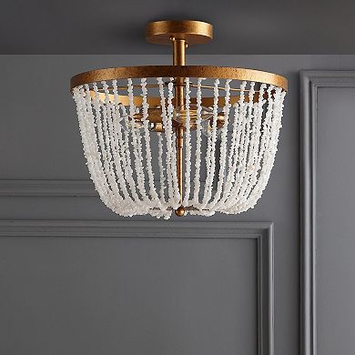 Georgian Stonemetal Led Flush Mount