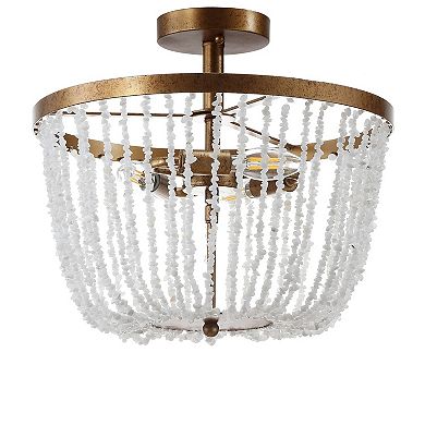 Georgian Stonemetal Led Flush Mount