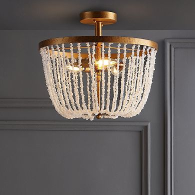 Georgian Stonemetal Led Flush Mount