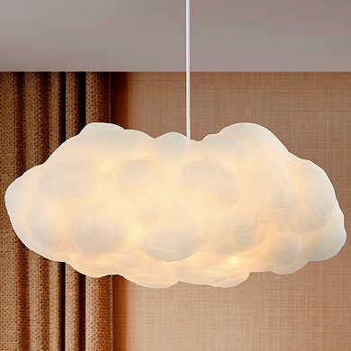 Zephyr Modern Contemporary Silk Led Cloud Pendant