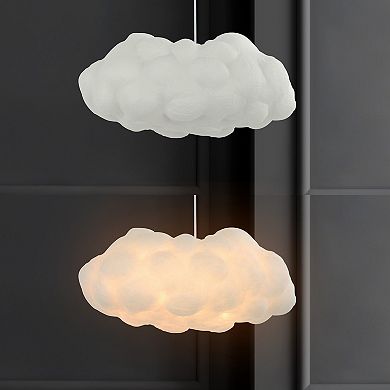 Zephyr Modern Contemporary Silk Led Cloud Pendant