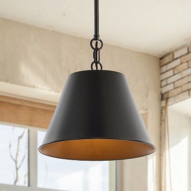 Harper Industrial Farmhouse Iron Led Pendant