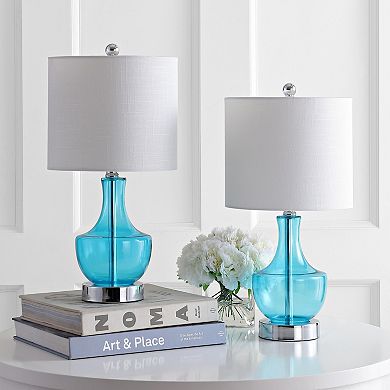 Colette Mini Glass Led Table Lamp (set Of 2)