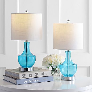 Colette Mini Glass Led Table Lamp (set Of 2)