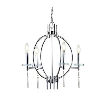 Laura Crystal/metal Led Chandelier
