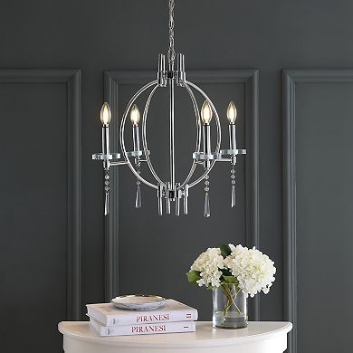 Laura Crystal/metal Led Chandelier
