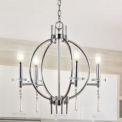 Laura Crystal/metal Led Chandelier