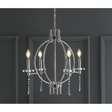 Laura Crystal/metal Led Chandelier